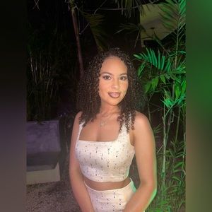 Cute two piece sparkle set